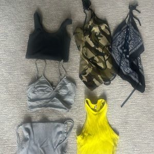 Bundle of cute crop tops.
